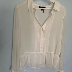 DKNY NATURAL WHITE blouse